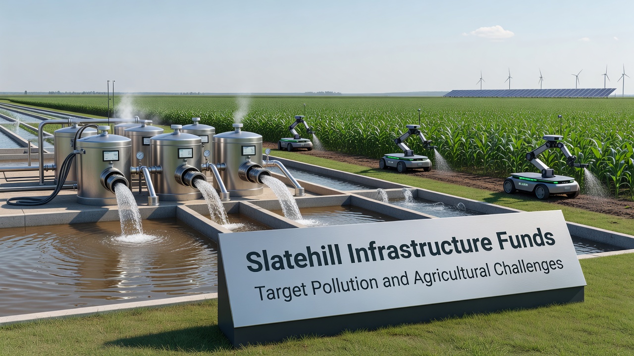 Farmers and engineers inspecting new biofiltration system installed along Slatehill waterways