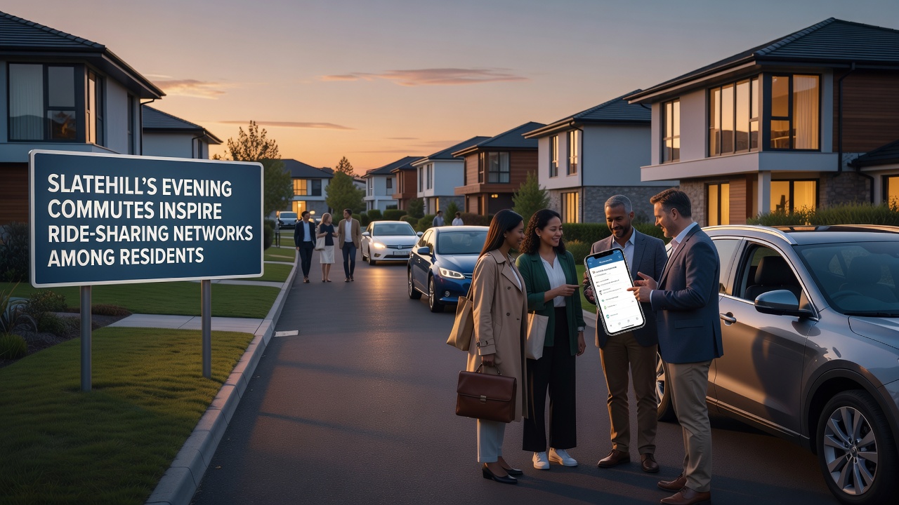 Evening Commutes Spark Organic Ride-Sharing Communities in Slatehill